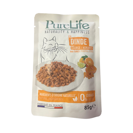 Pure Life Wet - Dinde Courge et Agrules 85g