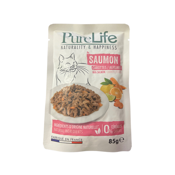 Pure Life Wet - Saumon Carottes et Agrumes 85g