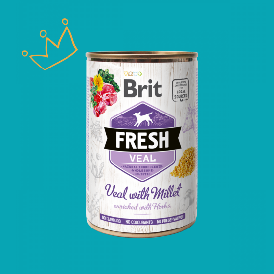 Brit Fresh - Veau et Millet 400G