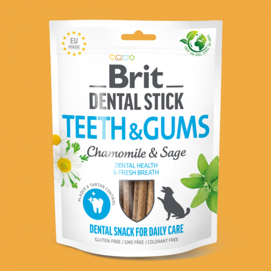 Brit Dental Sticks Dent et Gencive premium - Camomille et Sauge
