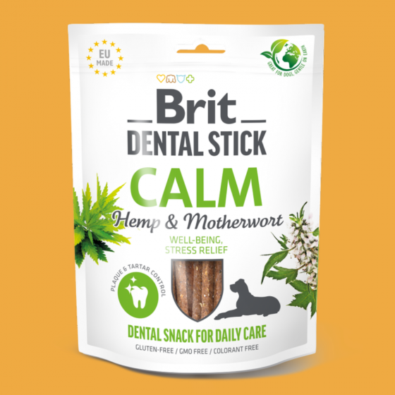 Brit Dental Stick Antistress Premium - Chanvre et Agripaume