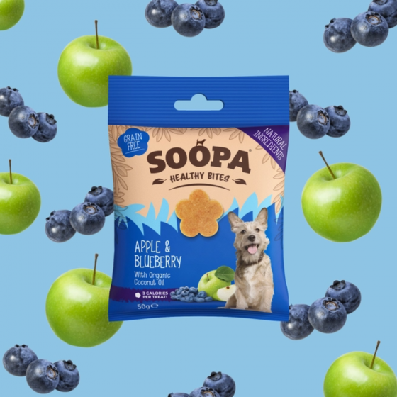 Bouchées Soopa - Pomme et Bleuet 50G