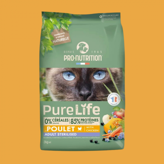 Pro-Nutrition Chat Pure Life Sterilised Poulet